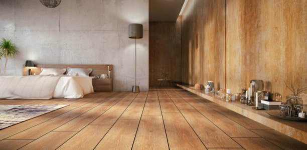 Loft room with cozy design.